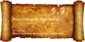 Vesztergom Havaska névjegykártya